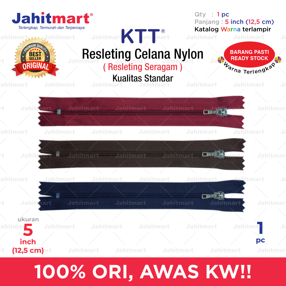 2021_Resleting-Celana-Nylon-Merek-KTT-PCS_5-Inch