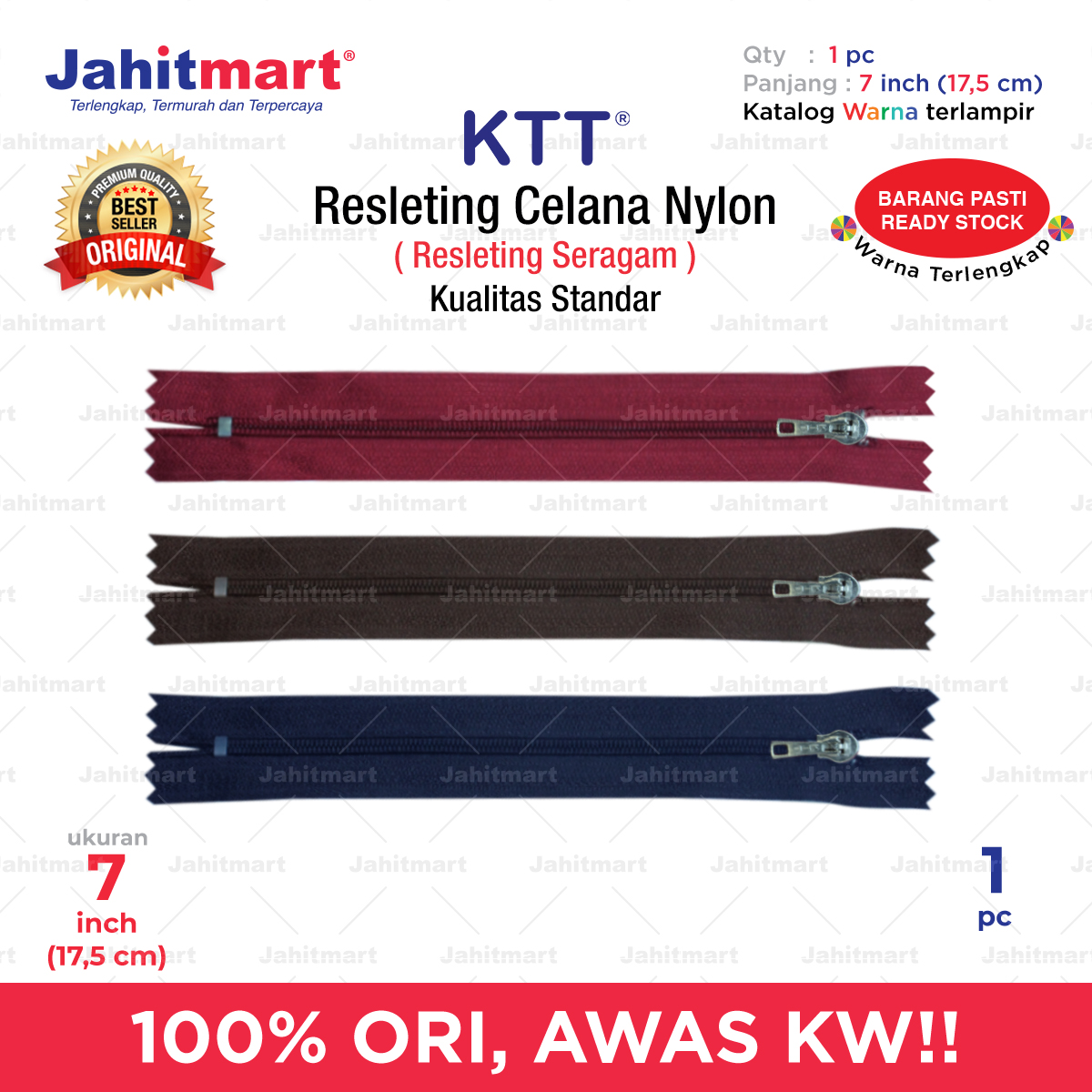 2021_Resleting-Celana-Nylon-Merek-KTT-PCS_7-Inch