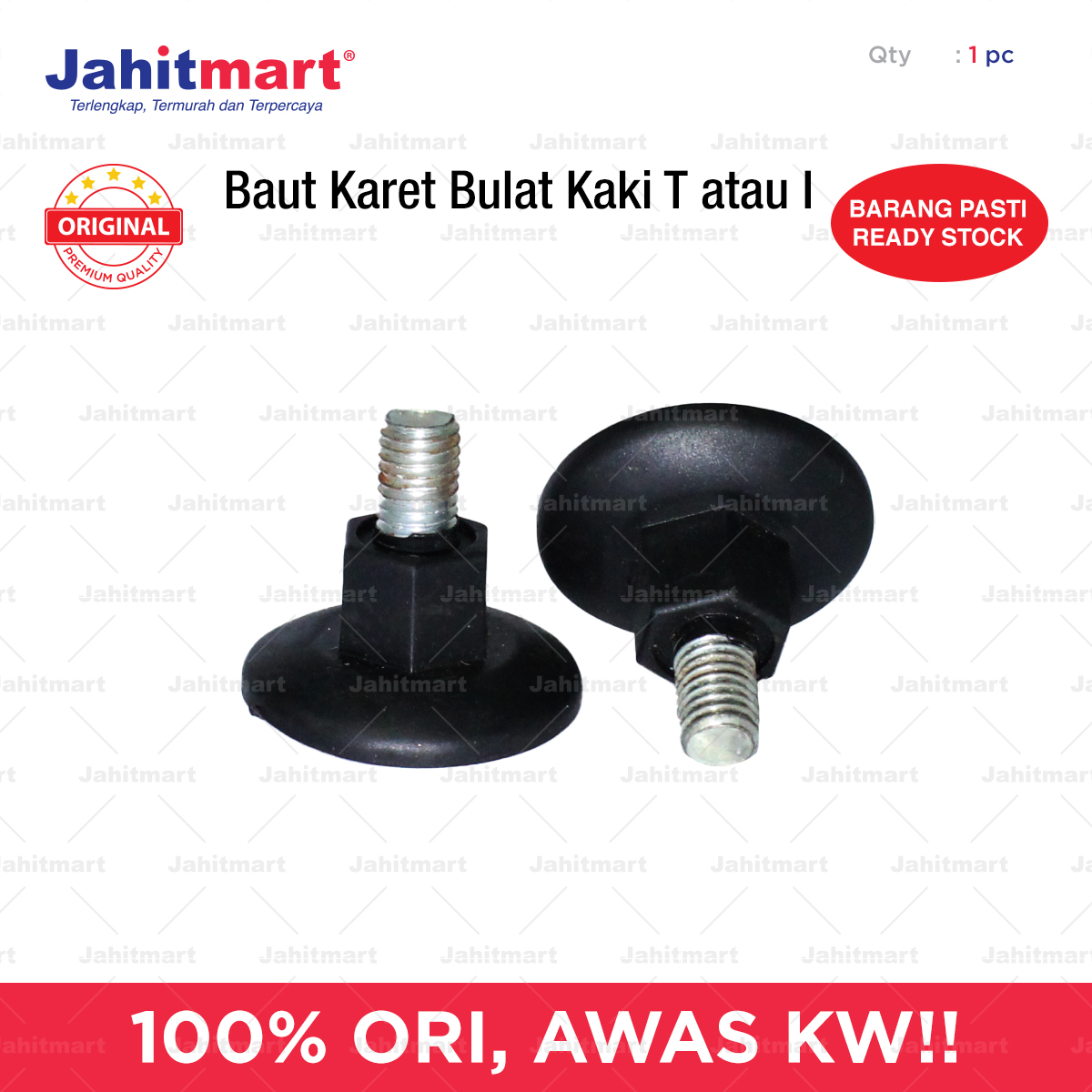 Baut-Karet-Bulat-Kaki-T-atau-I