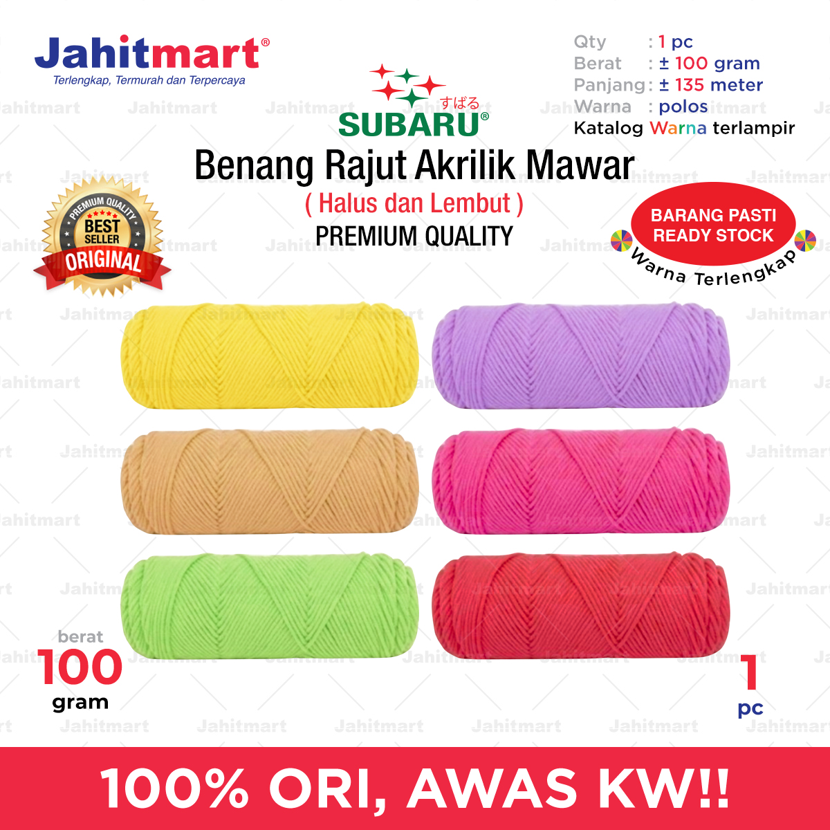 Benang-Rajut-Akrilik-Mawar-Polos-Foto-1