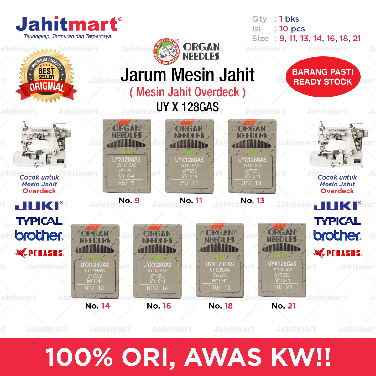 Jarum-Mesin-Jahit-_ORGAN-NEEDLES_-UYX1-Pack-isi-10-Foto-1