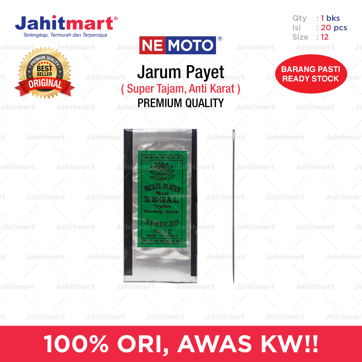Jarum-Payet-Tangan-REGAL-No-12-Foto-1