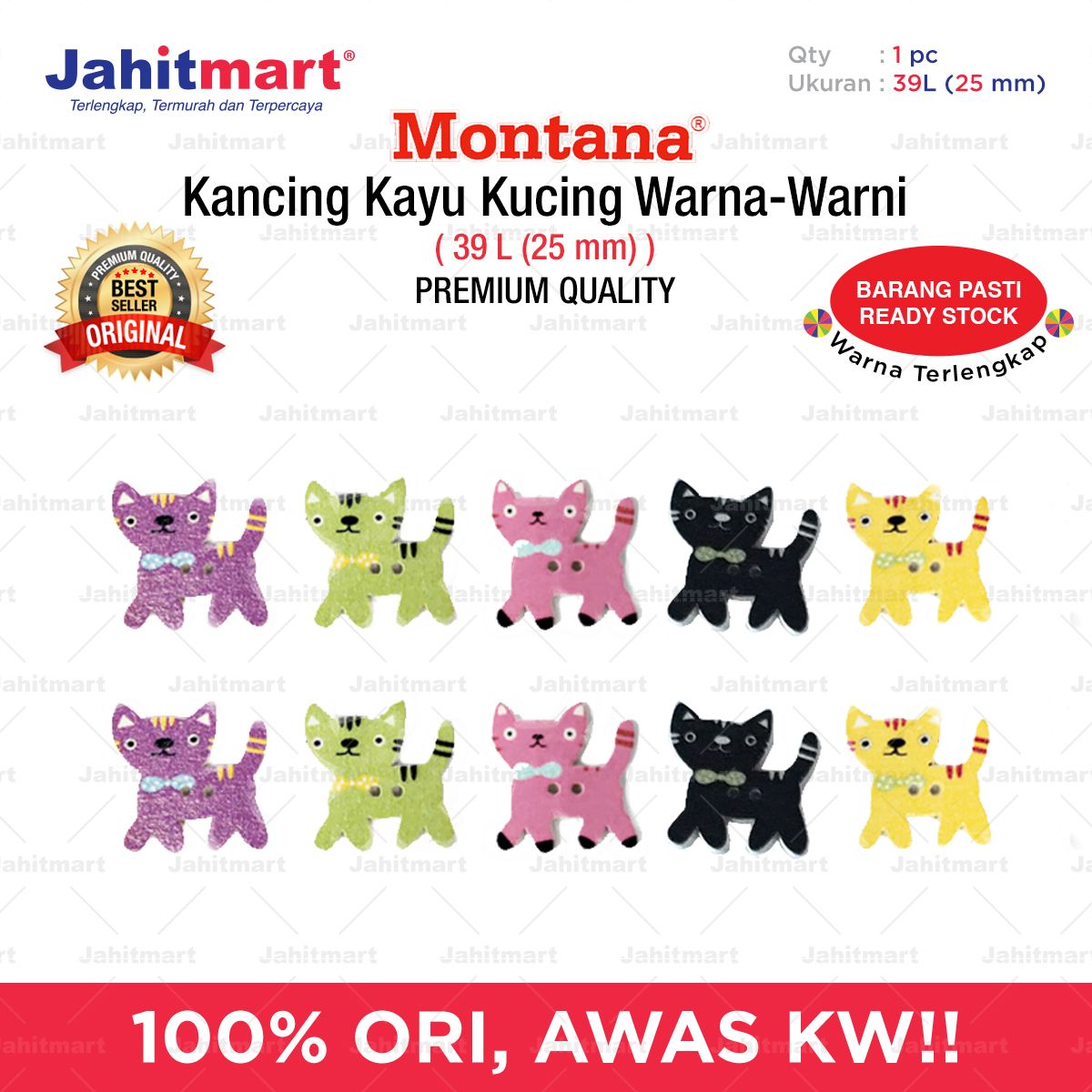 Kancing-Kayu_Kucing-Warna-warni