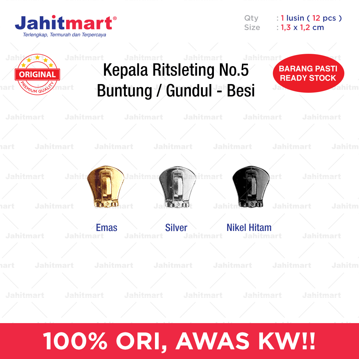 Kepala-Ritsleting-No.5-Buntung-Gundul-Besi