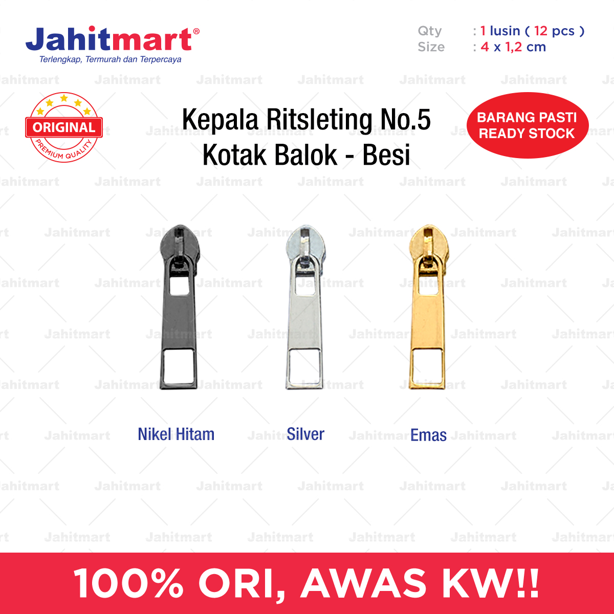 Kepala-Ritsleting-No.5-Kotak-Balok-Besi-1