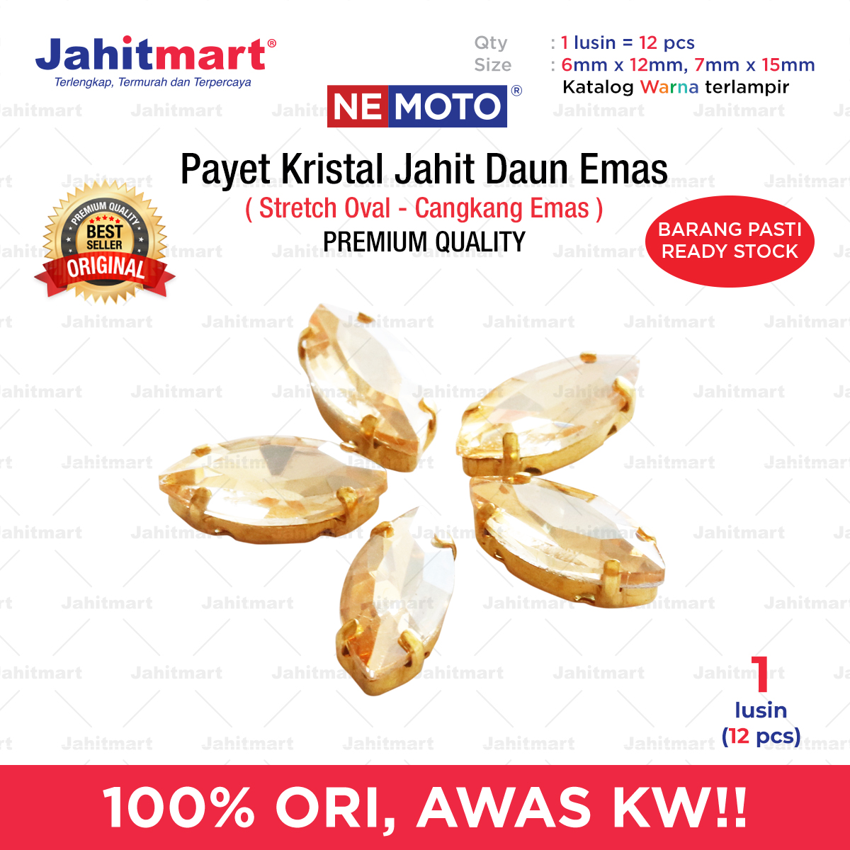 Kristal-Emas-Stretch-Oval-Foto-1