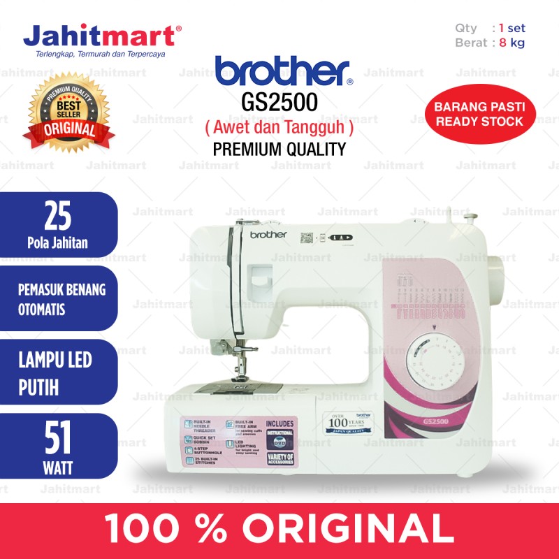 Mesin Jahit BROTHER GS2500 _ GS 2500 Portable Multifungsi (1)