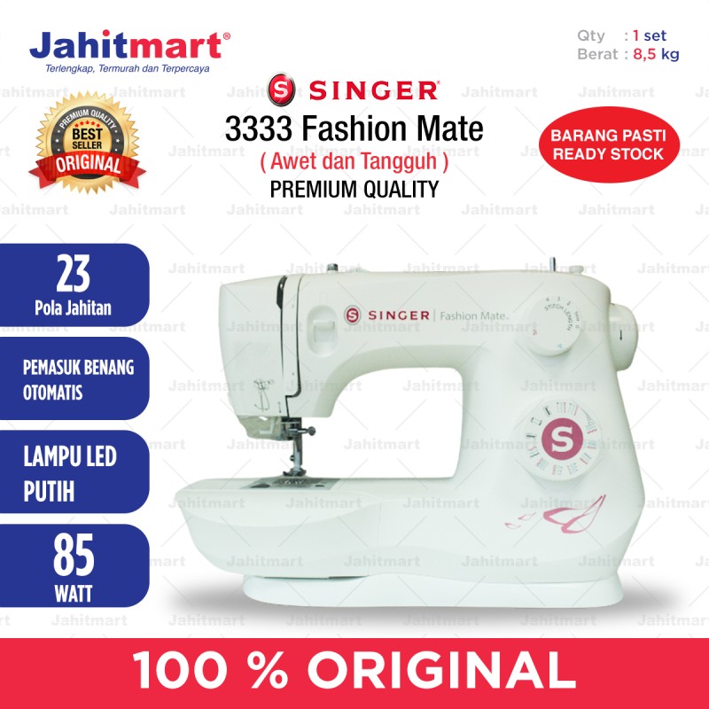 Mesin Jahit SINGER 3333 Fashion Mate (Portable Multifungsi) (1)