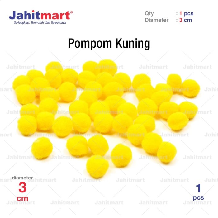 POMPOM-KUNING-3-CM