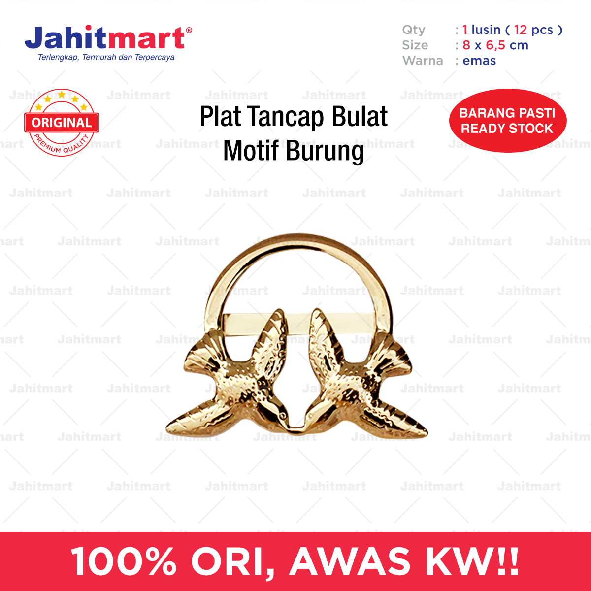 Plat-Tancap-Bulat-Motif-Burung