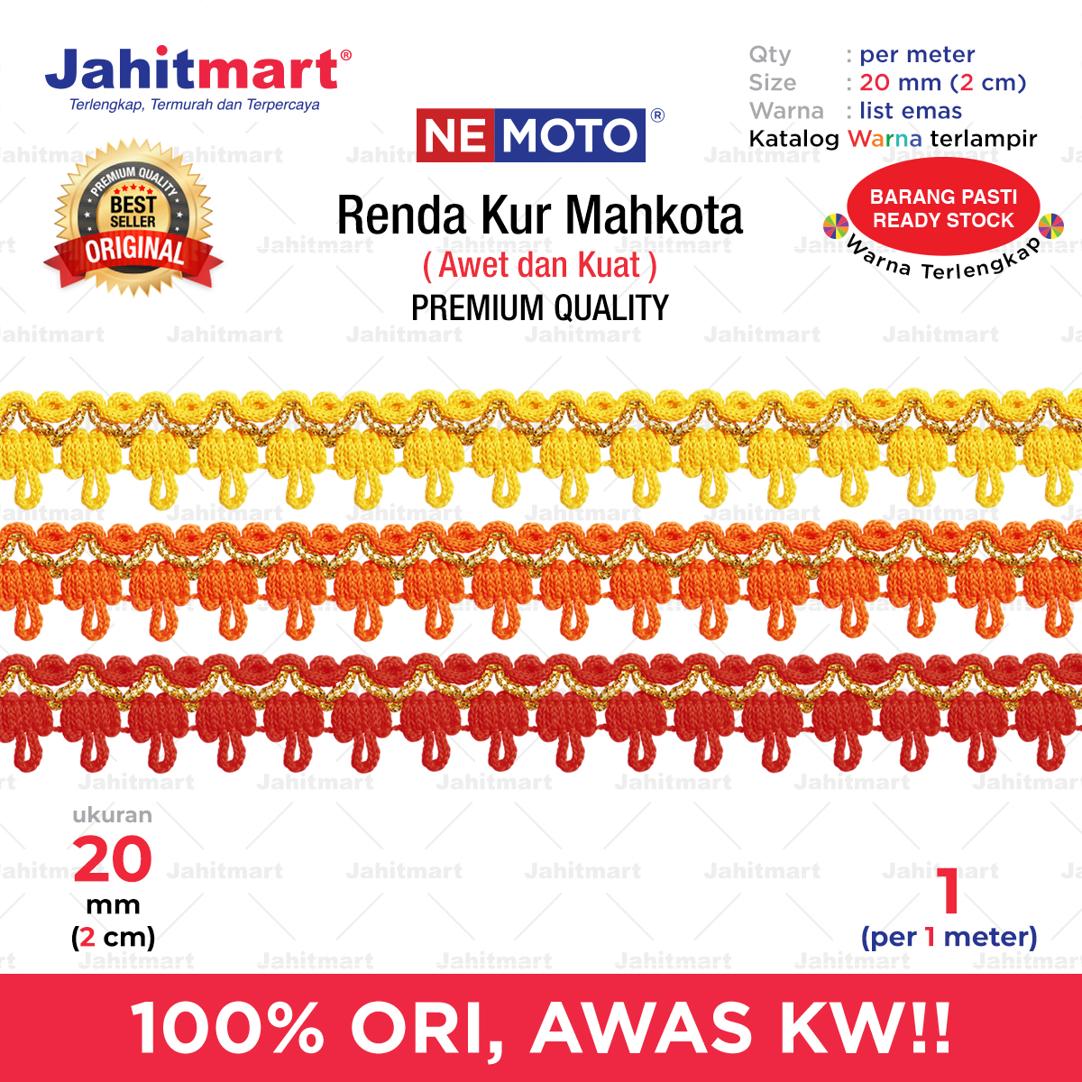 Renda-Kur-Mahkota-List-Emas-Foto-1