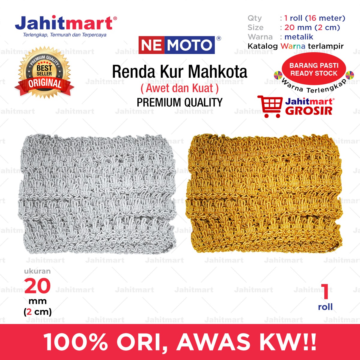 Renda-Kur-Mahkota-Metalik-Foto-1