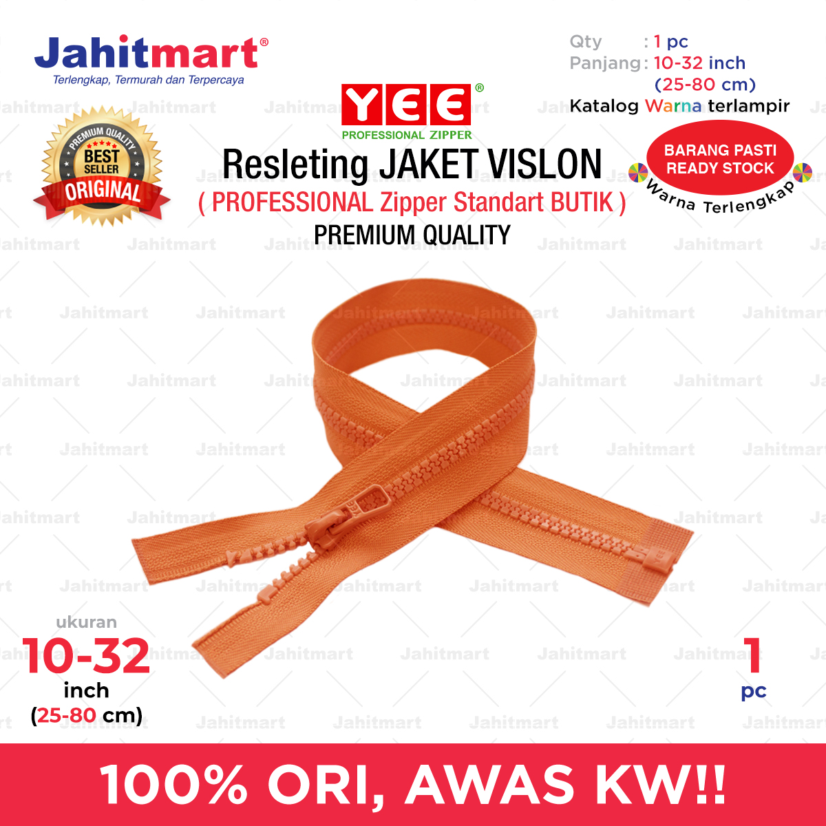 Resleting-Jaket-VISLON-1-Pc-1O-inch-32-inch-Foto-1