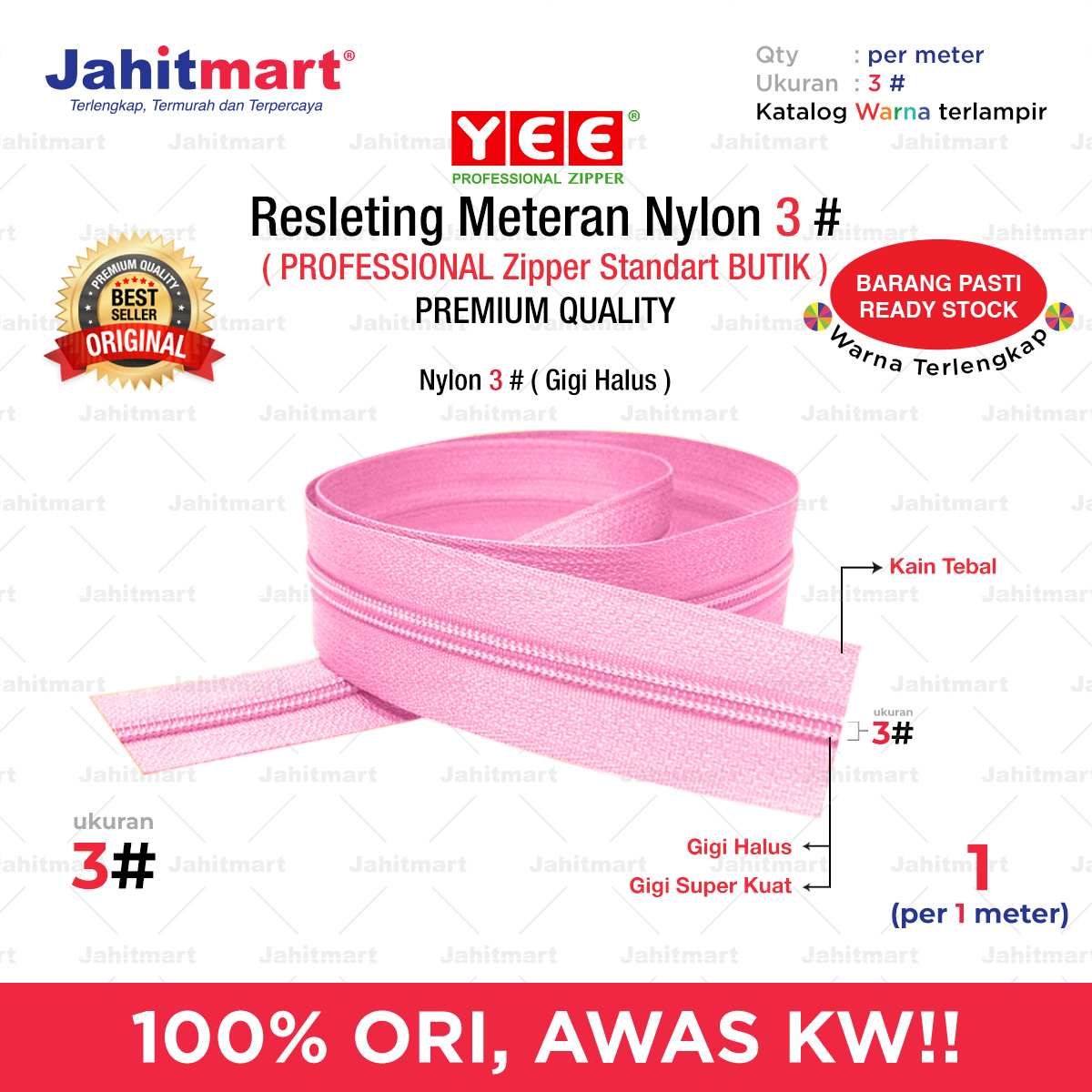 Resleting-Long-Chain-Nylon-1-Meter-3-Foto-1