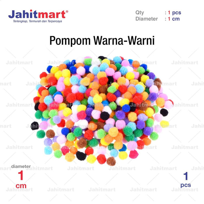 pompom-10-mm-warna-warni-pcs