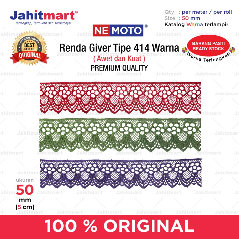 Renda Giver Tipe 414 Warna (foto 1)